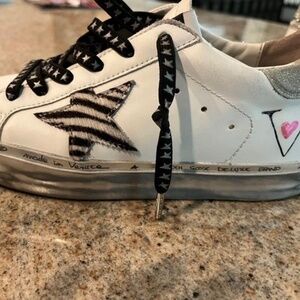 Golden Goose -Hi Star sneakers (Custom) and signed by GG artist.